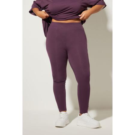 Yours Curve Donkerpaarse Legging Size 62-64