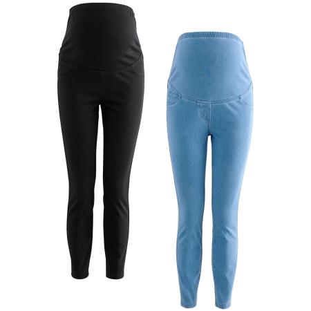 Next Next Leggings Umstandsmode blauw