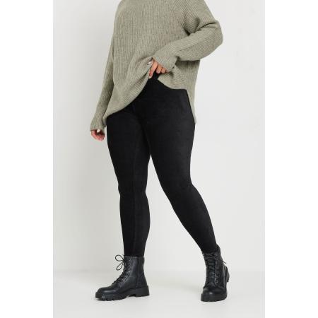 Yours Legging Van Corduroy In Zwartsize Short > 62-64