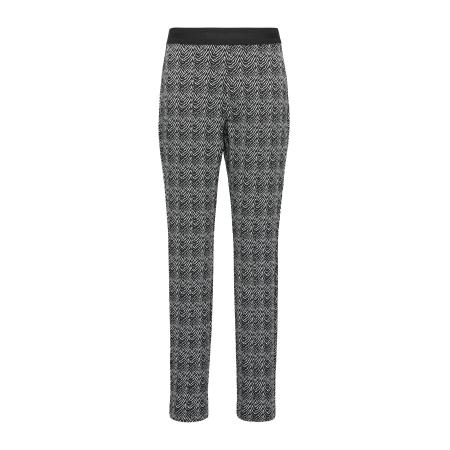 Comma COMMA Leggings zwart / wit