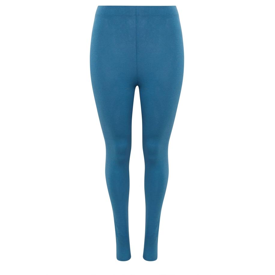 Yours Curve Blue Leggings Size 58-60 Blauw