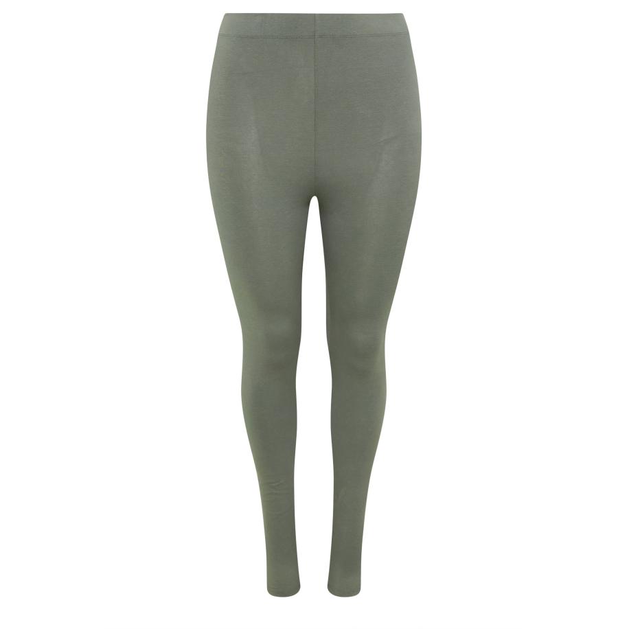 Yours Curve Kakigroene Leggings Size 58-60 Groen