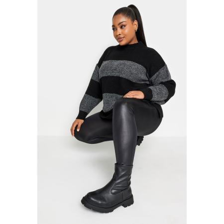 Yours Legging Van Imitatieleer In Zwartsize Ex Short > 62-64