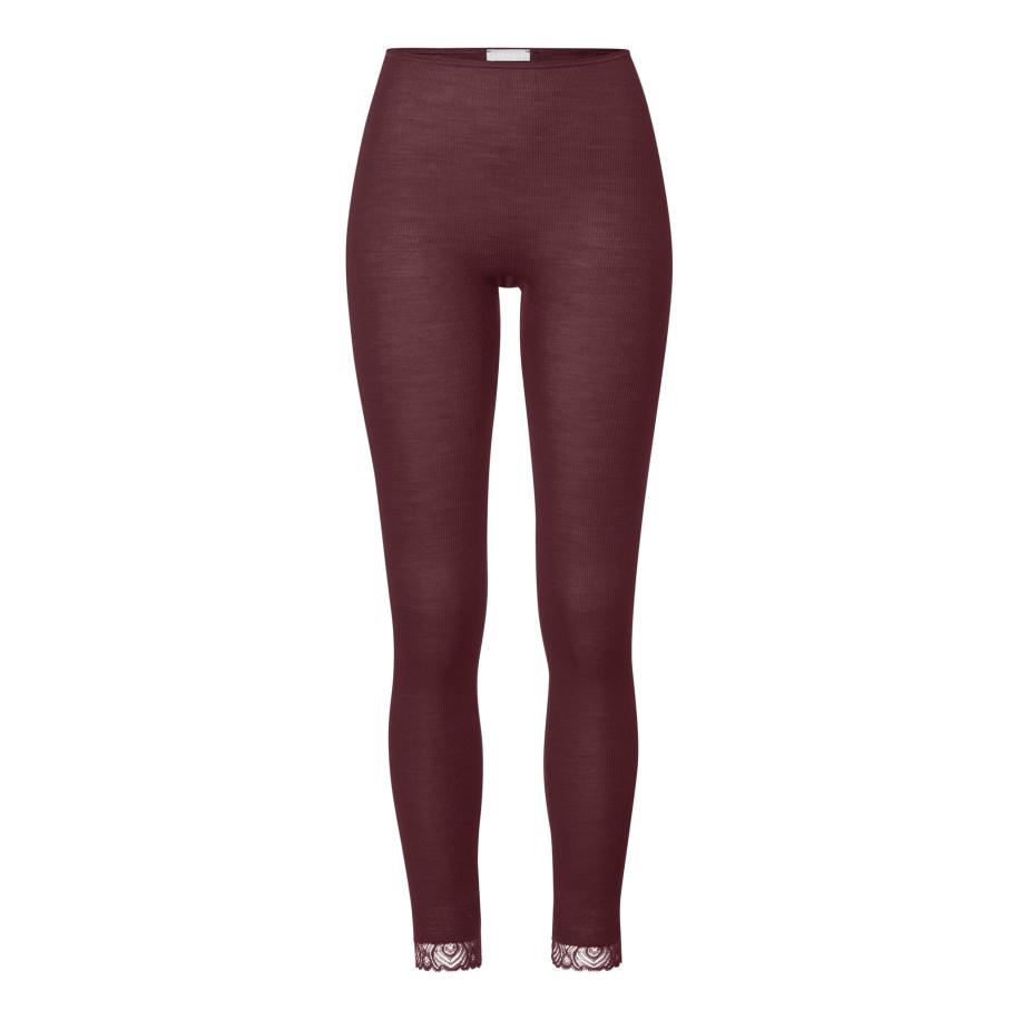 Hanro Hanro Leggings Woolen Lace bruin -