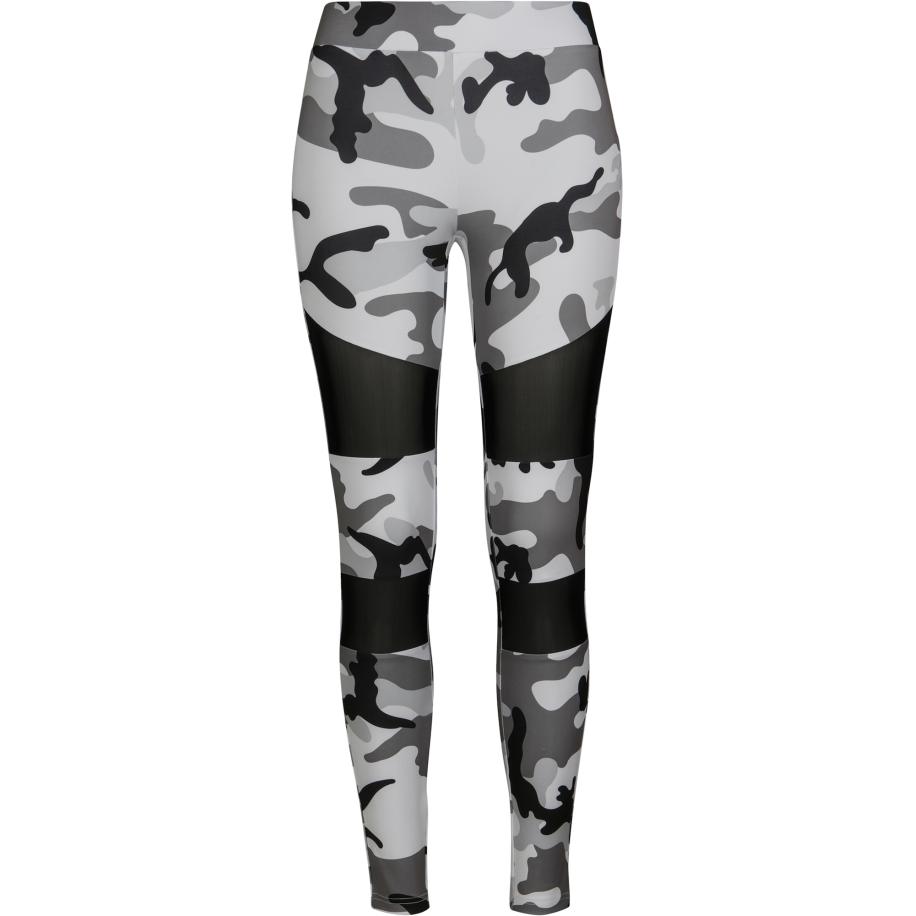 Urban Classics Urban Classics Leggings grijs / zwart / wit -