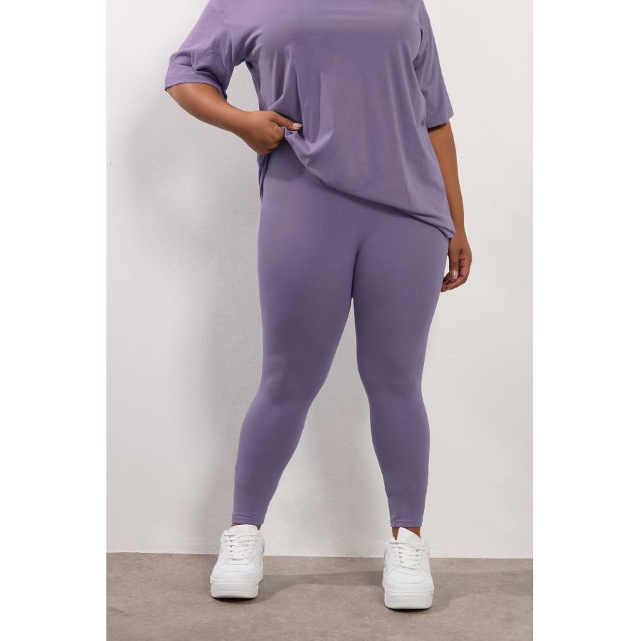 Yours Curve Paarse Legging Size 58-60 Paars