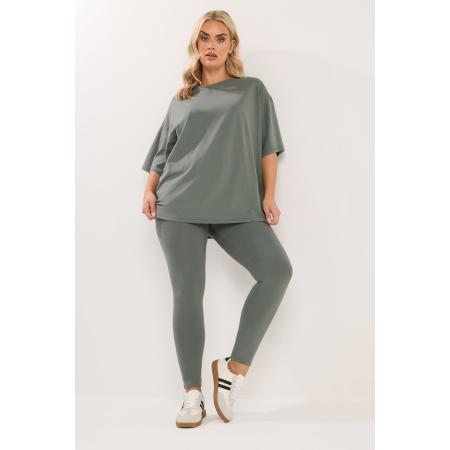 Yours Saliegroen Tshirt En Leggings Size 62-64