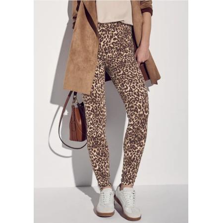 Street One Legging met leopatroon