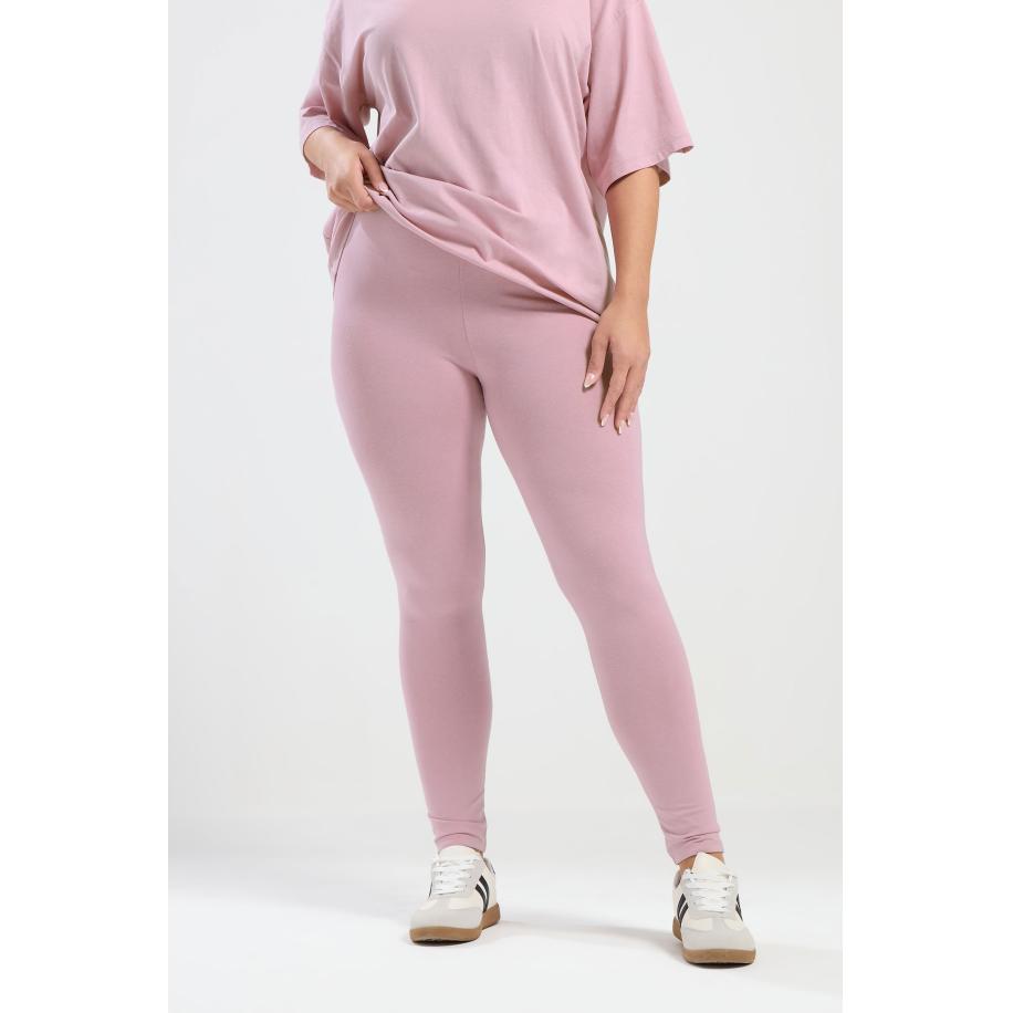 Yours Curve Lichtroze Leggings Size 62-64 Roze