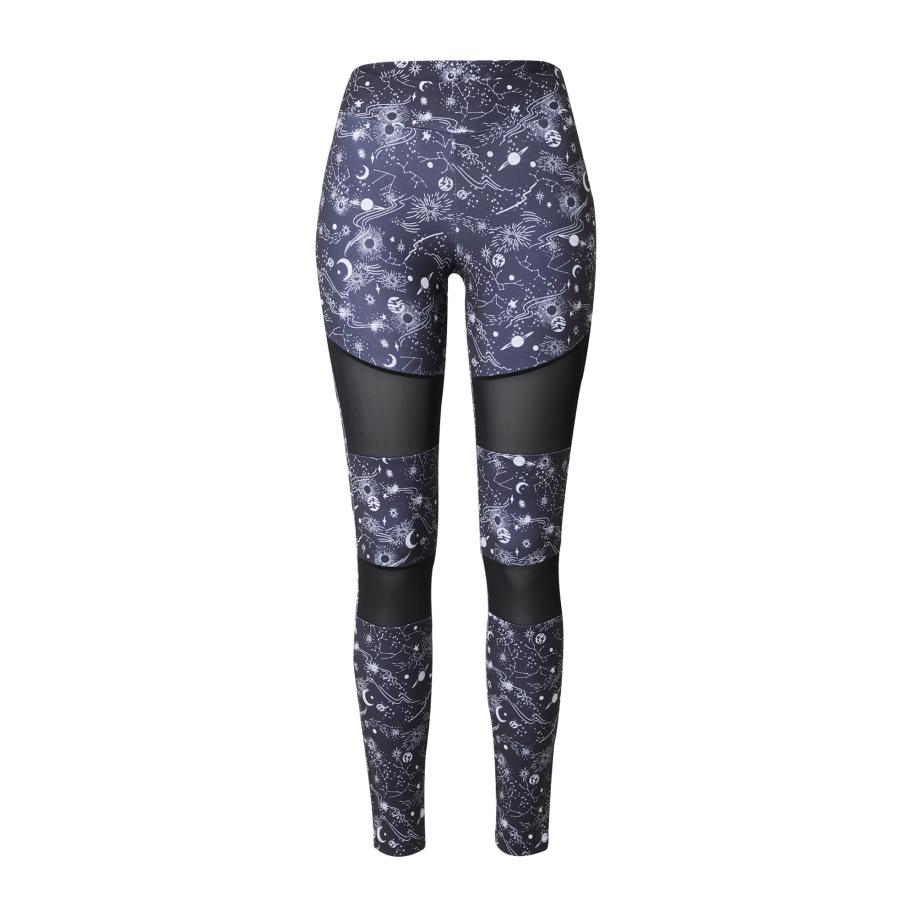 Urban Classics Urban Classics Leggings zwart / wit -