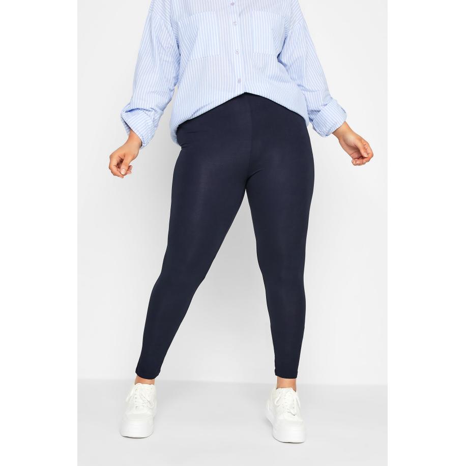 Yours For Good Sustainable Legging Van Gerecyclede 'Lenzing'viscose In Donkerblauwsize Regular > 62-64 Blauw