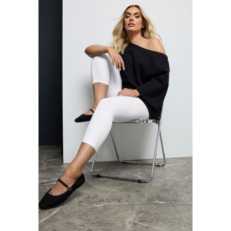 Yours For Good Driekwart Katoenen Legging In Witsize 46