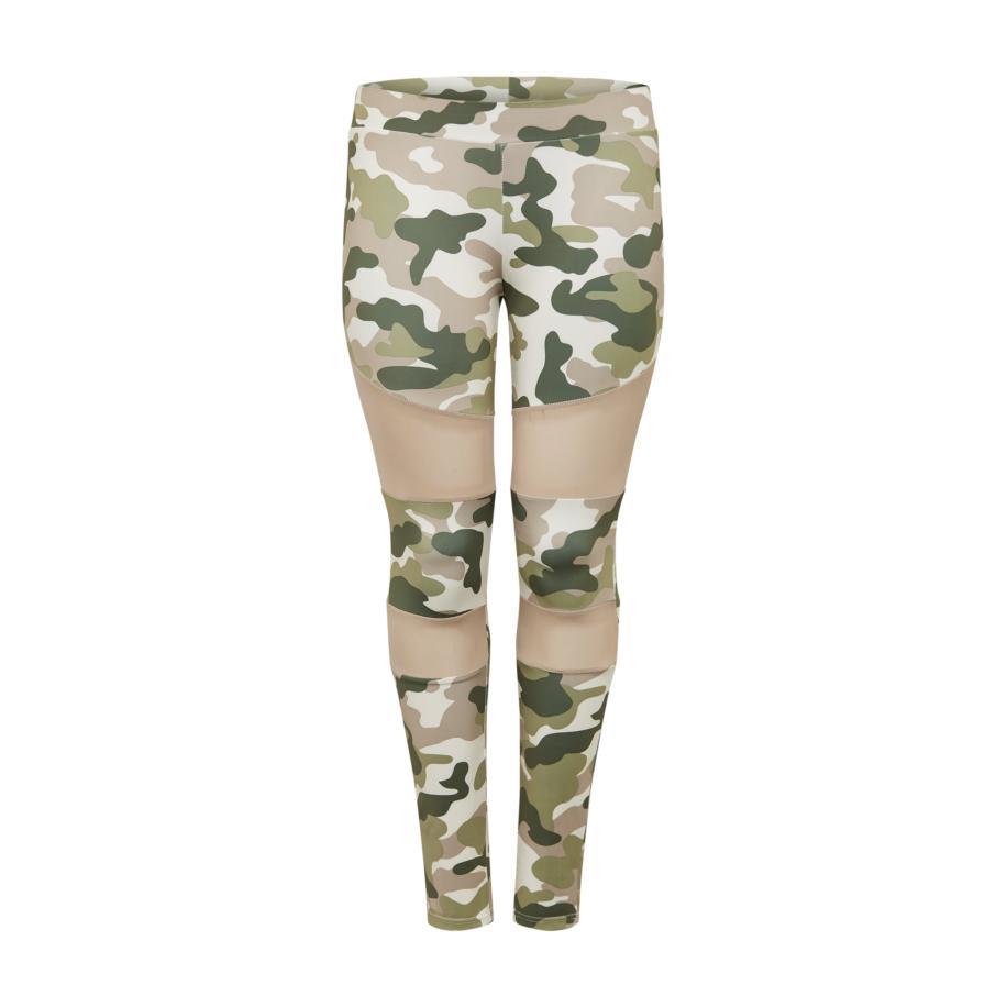 Urban Classics Urban Classics Leggings kaki / donkergroen / oudroze / wit -