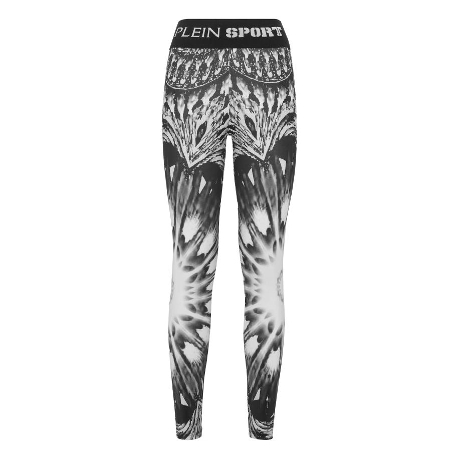 Plein Sport Plein Sport Leggings Optical Flower grijs / basaltgrijs / zwart -