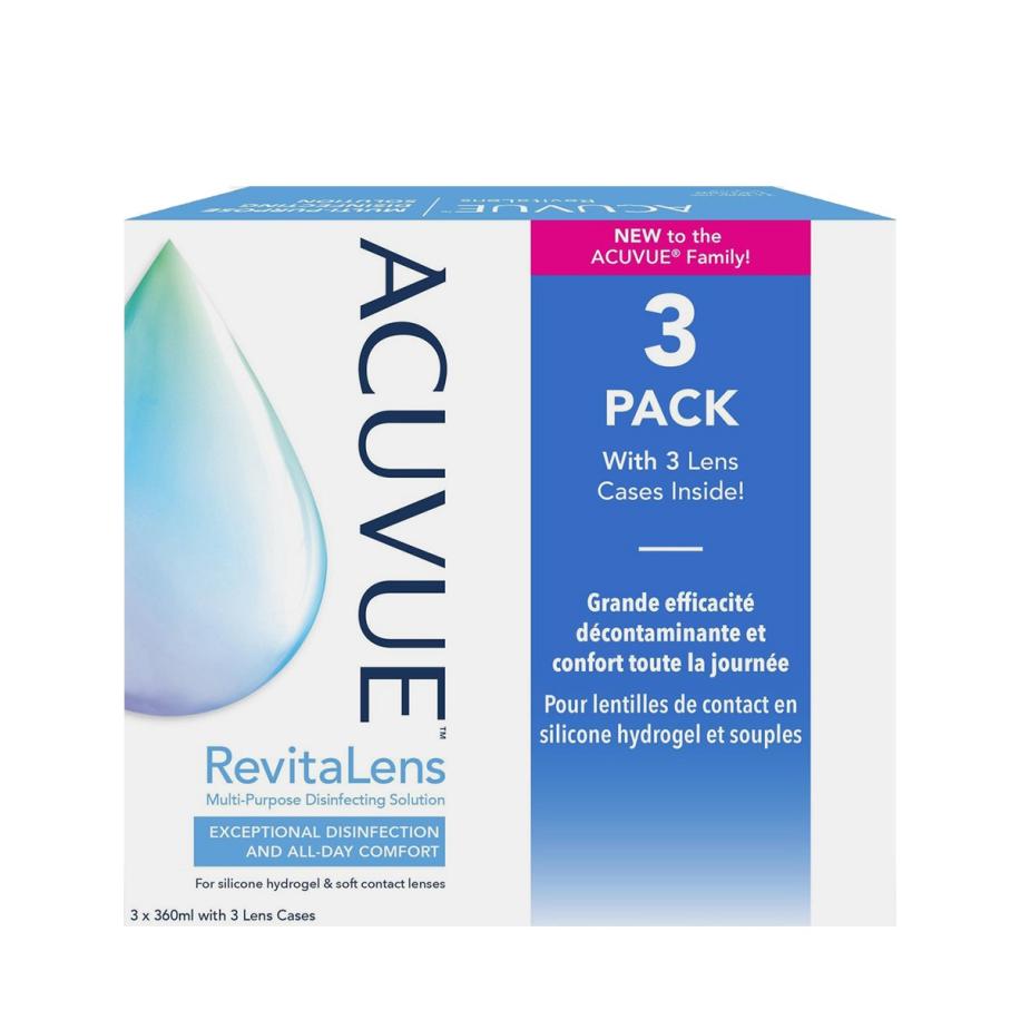 Acuvue RevitaLens Voordeelpakket (3x360ml) - Lenzenvloeistof > 0