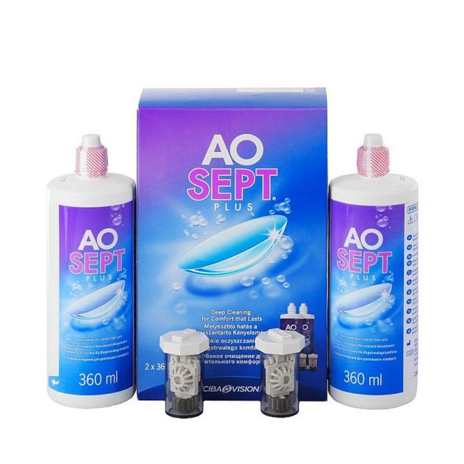 AOSept Plus 2 Maanden (2x360ml) - Lenzenvloeistof > 0