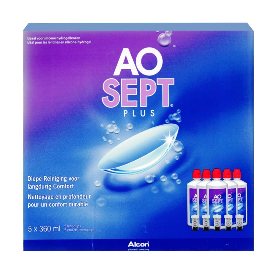 AOSept Plus Voordeelpakket (5x360ml) - Lenzenvloeistof > 0