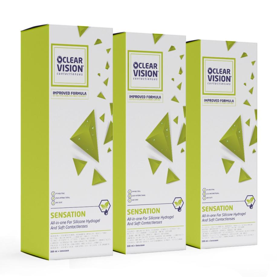 ClearVision Sensation Voordeelpakket (3x300ml) - Lenzenvloeistof > 0