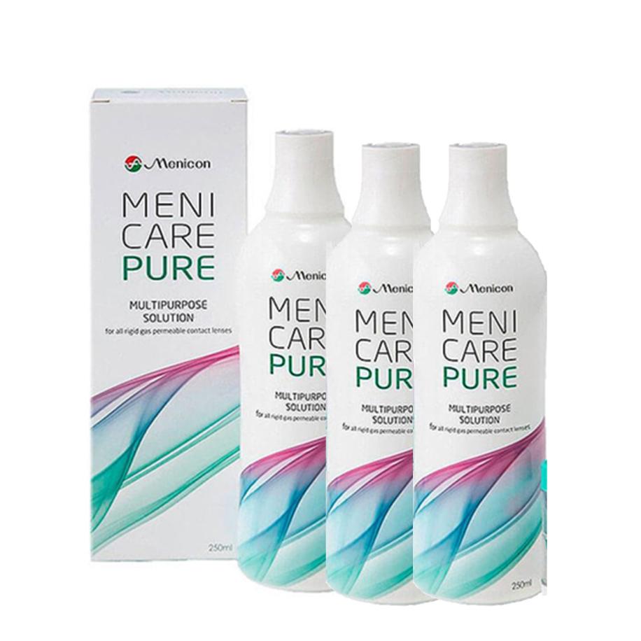 Menicare Pure Voordeelpakket (3x250ml) - Lenzenvloeistof > 0