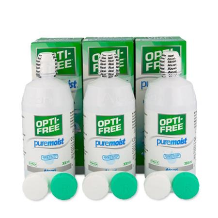 Opti-Free PureMoist Voordeelpakket (3x300ml) - Lenzenvloeistof > 
