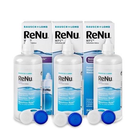 ReNu MPS Sensitive Eyes Voordeelpakket (3x360ml) - Lenzenvloeistof > 