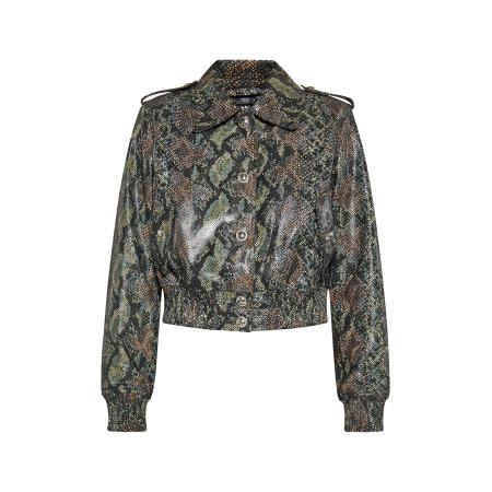 Faina faina Tussenjas turquoise / bruin / grijs / groen / zwart