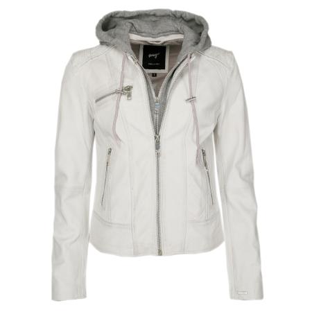 Maze Maze Tussenjas Mico lichtgrijs / wit