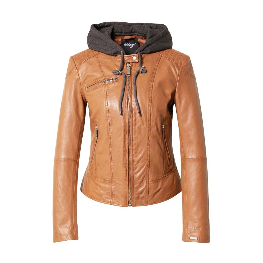 Maze Maze Tussenjas Mico camel / donkergrijs -