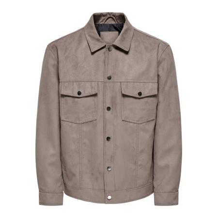 Only & Sons Only & Sons Tussenjas donkerbeige