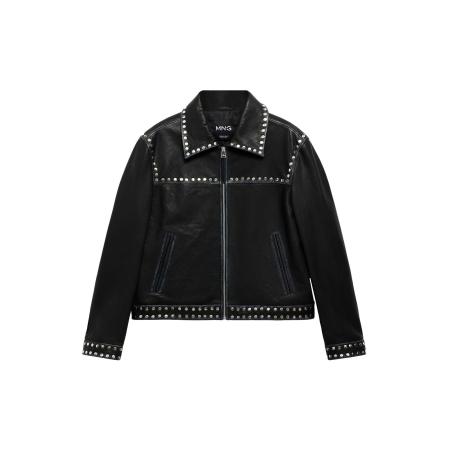 Mango MANGO Tussenjas Buffy zwart / zilver