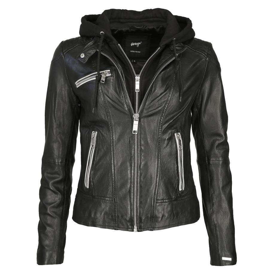 Maze Maze Tussenjas Mico zwart / wit -