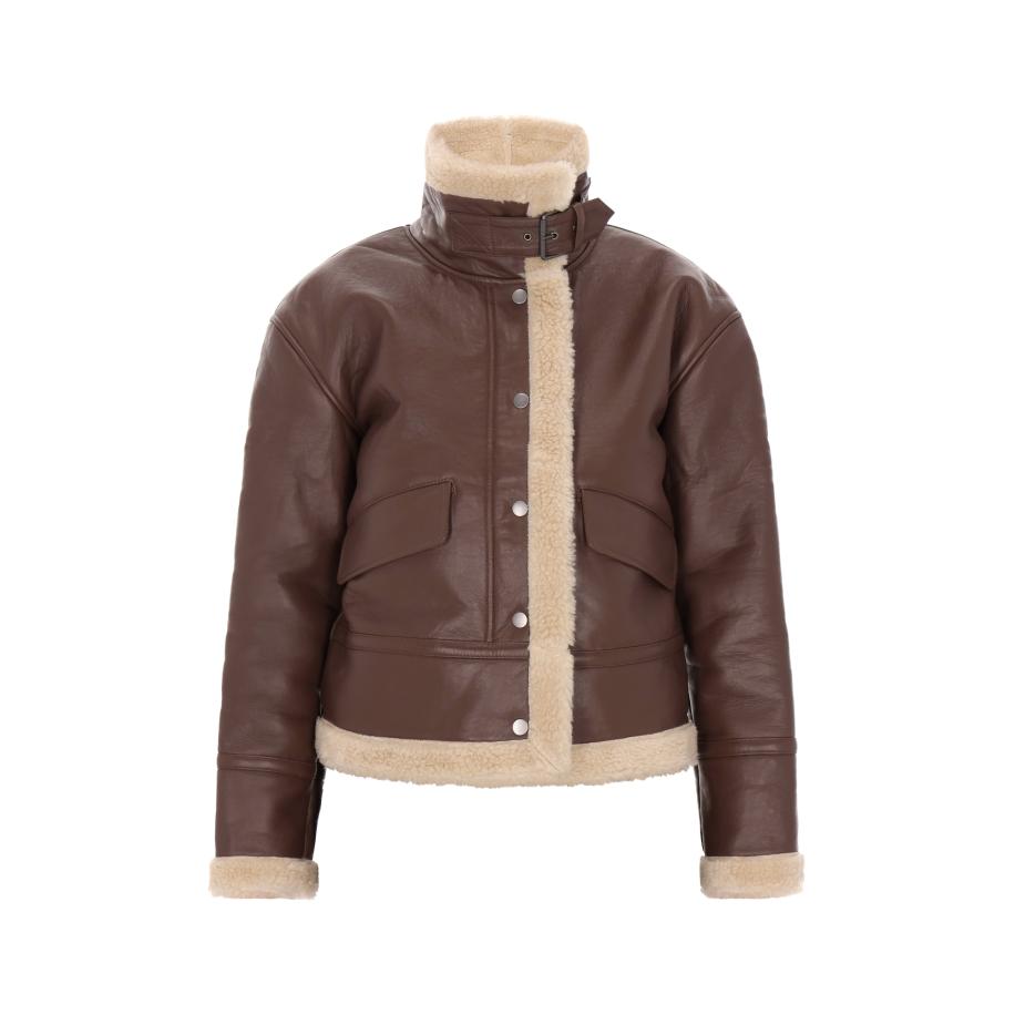 DreiMaster DreiMaster Vintage Tussenjas ecru / donkerbruin -