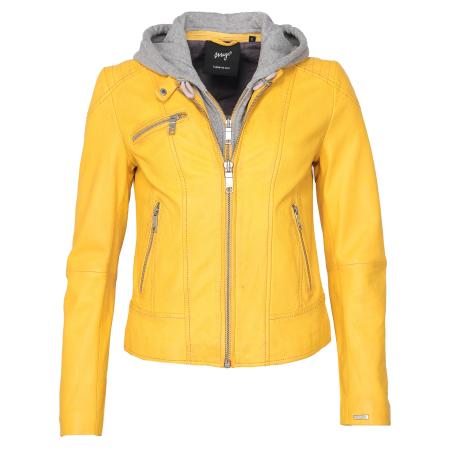 Maze Maze Tussenjas Mico geel / grijs