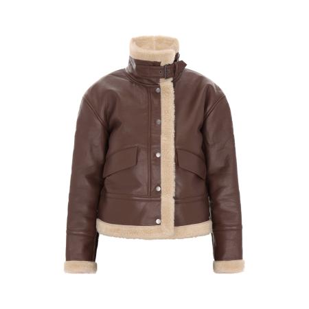 DreiMaster DreiMaster Vintage Tussenjas ecru / donkerbruin