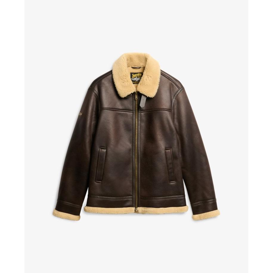 Superdry Superdry Tussenjas donkerbruin -