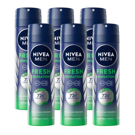 Nivea Men Fresh Sensation Anti-Transpirant Spray Voordeelverpakking