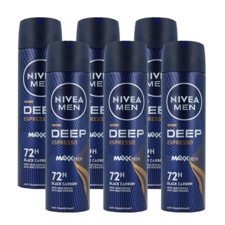 Nivea Men Deep Espresso Anti-Transpirant Spray Voordeelverpakking