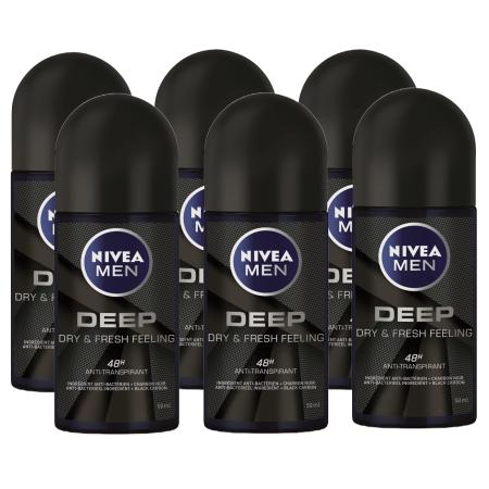 Nivea Men Deep Roll-On Voordeelverpakking