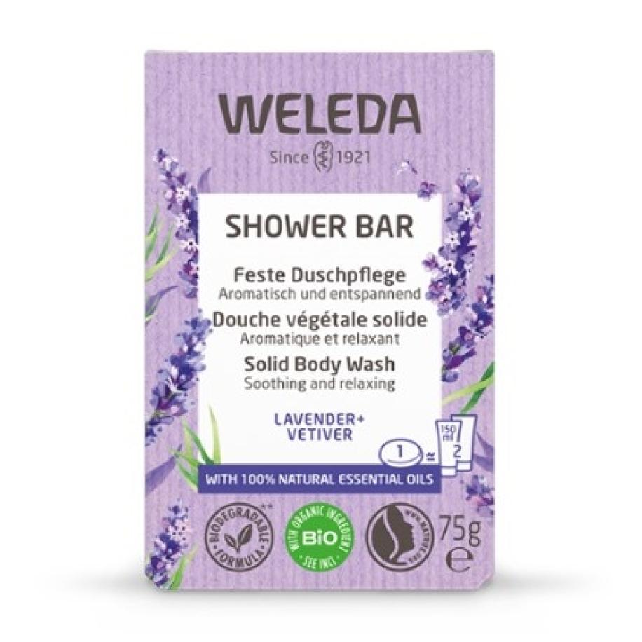 Weleda Douche verzorging Shower Bar Solid Doucheverzorging Lavendel + Vetiver Zeep Unisex 75 g