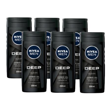 Nivea Men Deep Clean Shower Gel Voordeelverpakking