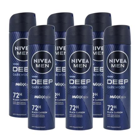 Nivea Men Deep Deodorant Spray Voordeelverpakking