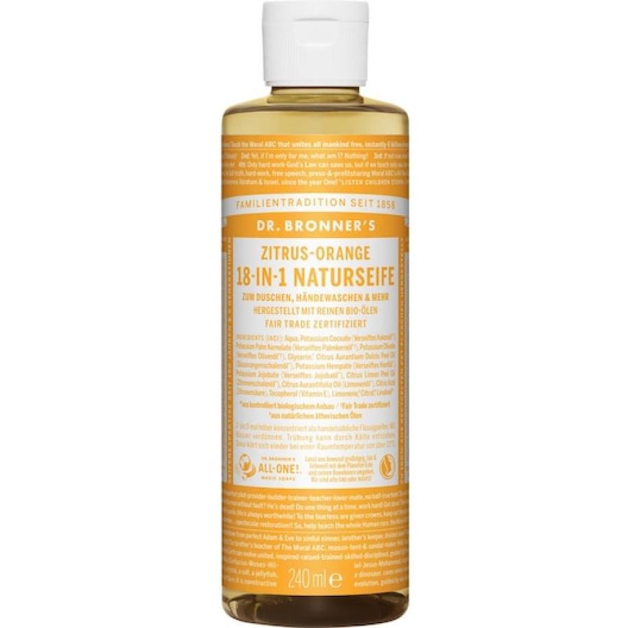 Dr. Bronner's Vloeibare zeep Citrus-sinaasappel 18-in-1 natuurlijke Cosmetica Dames 240 ml