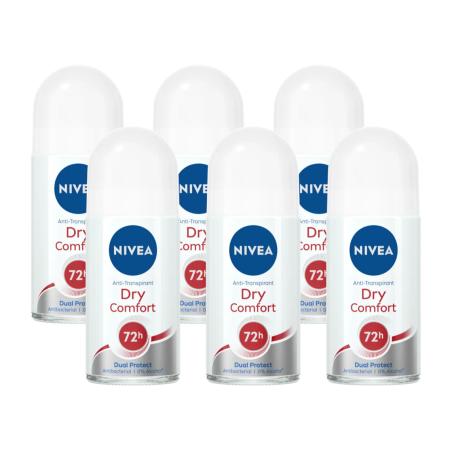 Nivea Dry Comfort Roll-on Voordeelverpakking