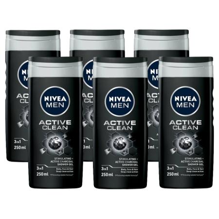 Nivea Men Active Clean Shower Gel Voordeelverpakking