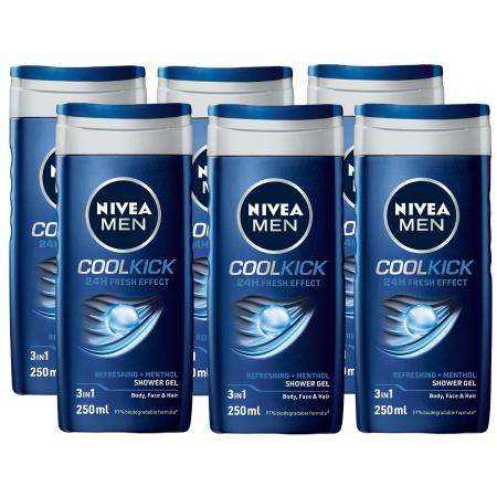 Nivea Men Cool Kick Shower Gel Voordeelverpakking