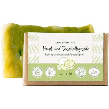 puremetics Natural soaps Hand- en douchezeep limoen Zeep Dames 75 g
