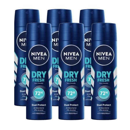 Nivea Men Dry Fresh Deodorant Spray Voordeelverpakking