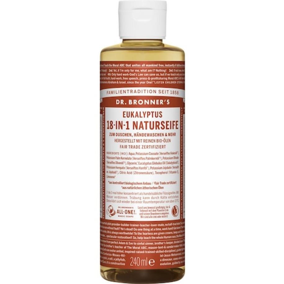 Dr. Bronner's Vloeibare zeep Eucalyptus 18-in-1 natuurlijke Cosmetica Dames 240 ml