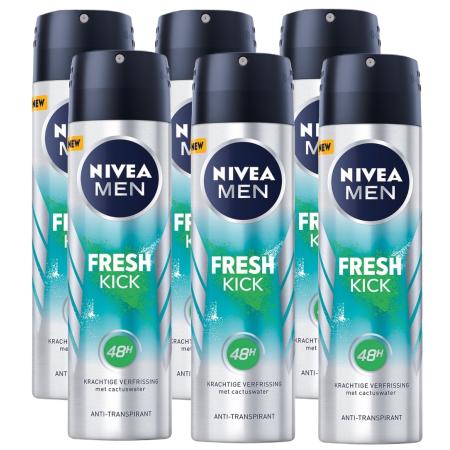 Nivea Men Fresh Kick Anti-Transpirant Spray Voordeelverpakking
