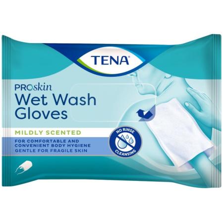 TENA Wet Wash Glove Mildly Scented